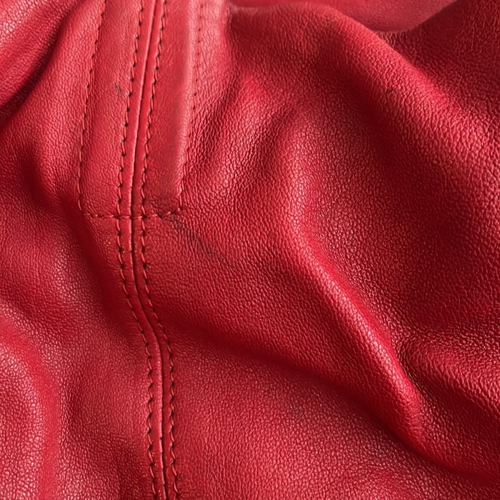 See By Chloe handbag, red leather - pre-loved condition with water damage - Picture 8 of 9